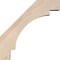 Ekena Millwork 3 1/2"W x 14"D x 14"H Merced Smooth Knee Brace, Douglas Fir BRC04X14X14MRC00SDF - alternate 2
